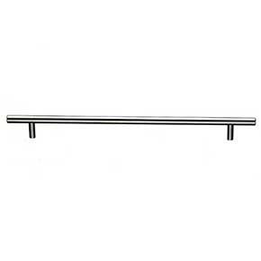 Top Knobs [M435] Plated Steel Cabinet Bar Pull Handle - Hopewell Series - Oversized - Brushed Satin Nickel Finish - 26 15/32" C/C - 29 1/4" L