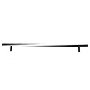 Top Knobs [M436] Plated Steel Cabinet Bar Pull Handle - Hopewell Series - Oversized - Brushed Satin Nickel Finish - 30 1/4" C/C - 33" L