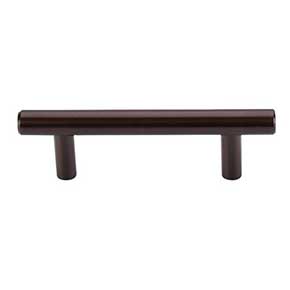 Top Knobs [M757A] Plated Steel Cabinet Bar Pull Handle - Hopewell Series - Standard Size - Oil Rubbed Bronze Finish - 3" C/C - 4 9/16" L
