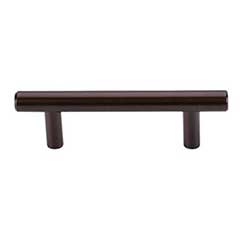 Top Knobs [M757A] Plated Steel Cabinet Bar Pull Handle - Hopewell Series - Standard Size - Oil Rubbed Bronze Finish - 3&quot; C/C - 4 9/16&quot; L