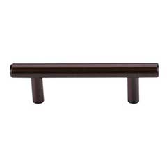 Top Knobs [M757A] Plated Steel Cabinet Bar Pull Handle - Hopewell Series - Standard Size - Oil Rubbed Bronze Finish - 3" C/C - 4 9/16" L