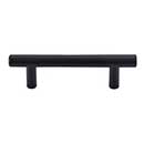 Top Knobs [M987] Plated Steel Cabinet Bar Pull Handle - Hopewell Series - Standard Size - Flat Black Finish - 3" C/C - 4 9/16" L