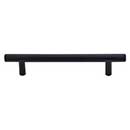 Top Knobs [M989] Plated Steel Cabinet Bar Pull Handle - Hopewell Series - Oversized - Flat Black Finish - 5 1/16" C/C - 7" L