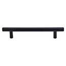 Top Knobs [M989] Plated Steel Cabinet Bar Pull Handle - Hopewell Series - Oversized - Flat Black Finish - 5 1/16&quot; C/C - 7&quot; L