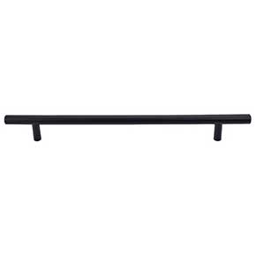 Top Knobs [M991] Plated Steel Cabinet Bar Pull Handle - Hopewell Series - Oversized - Flat Black Finish - 8 13/16" C/C - 11 3/4" L