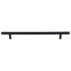 Top Knobs [M991] Plated Steel Cabinet Bar Pull Handle - Hopewell Series - Oversized - Flat Black Finish - 8 13/16&quot; C/C - 11 3/4&quot; L