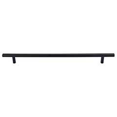 Top Knobs [M992] Plated Steel Cabinet Bar Pull Handle - Hopewell Series - Oversized - Flat Black Finish - 11 11/32&quot; C/C - 14 1/8&quot; L