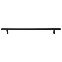 Top Knobs [M992] Plated Steel Cabinet Bar Pull Handle - Hopewell Series - Oversized - Flat Black Finish - 11 11/32" C/C - 14 1/8" L