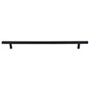 Top Knobs [M992] Plated Steel Cabinet Bar Pull Handle - Hopewell Series - Oversized - Flat Black Finish - 11 11/32&quot; C/C - 14 1/8&quot; L