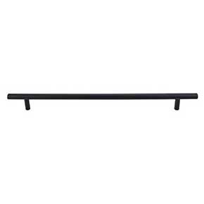 Top Knobs [M994] Plated Steel Cabinet Bar Pull Handle - Hopewell Series - Oversized - Flat Black Finish - 18 7/8" C/C - 21 3/4" L