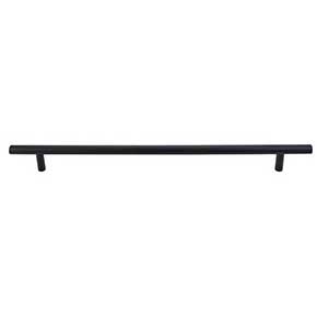 Top Knobs [M995] Plated Steel Cabinet Bar Pull Handle - Hopewell Series - Oversized - Flat Black Finish - 26 15/32" C/C - 29 1/4" L