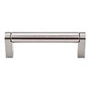 Top Knobs [M1002] Plated Steel Cabinet Bar Pull Handle - Pennington Series - Standard Size - Brushed Satin Nickel Finish - 3 3/4" C/C - 4 3/8" L
