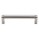 Top Knobs [M1003] Plated Steel Cabinet Bar Pull Handle - Pennington Series - Oversized - Brushed Satin Nickel Finish - 5 1/16&quot; C/C - 5 7/16&quot; L