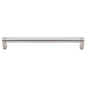 Top Knobs [M1005] Plated Steel Cabinet Bar Pull Handle - Pennington Series - Oversized - Brushed Satin Nickel Finish - 8 13/16" C/C - 9 3/16" L