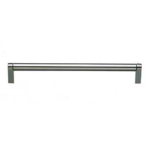 Top Knobs [M1008] Plated Steel Cabinet Bar Pull Handle - Pennington Series - Oversized - Brushed Satin Nickel Finish - 18 7/8" C/C - 19 1/4" L
