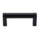 Top Knobs [M1015] Plated Steel Cabinet Bar Pull Handle - Pennington Series - Standard Size - Flat Black Finish - 3" C/C - 3 3/8" L