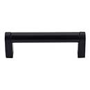 Top Knobs [M1016] Plated Steel Cabinet Bar Pull Handle - Pennington Series - Standard Size - Flat Black Finish - 3 3/4" C/C - 4 3/8" L