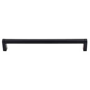 Top Knobs [M1019] Plated Steel Cabinet Bar Pull Handle - Pennington Series - Oversized - Flat Black Finish - 8 13/16" C/C - 9 3/16" L