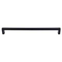 Top Knobs [M1020] Plated Steel Cabinet Bar Pull Handle - Pennington Series - Oversized - Flat Black Finish - 11 11/32&quot; C/C - 11 11/16&quot; L