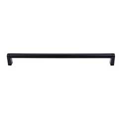 Top Knobs [M1021] Plated Steel Cabinet Bar Pull Handle - Pennington Series - Oversized - Flat Black Finish - 15&quot; C/C - 15 3/8&quot; L