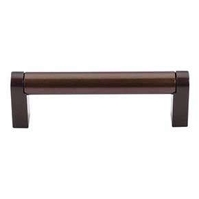 Top Knobs [M1030] Plated Steel Cabinet Bar Pull Handle - Pennington Series - Standard Size - Oil Rubbed Bronze Finish - 3 3/4" C/C - 4 3/8" L