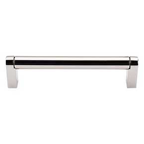 Top Knobs [M1256] Plated Steel Cabinet Bar Pull Handle - Pennington Series - Oversized - Polished Nickel Finish - 5 1/16" C/C - 5 7/16" L