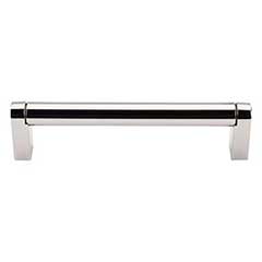 Top Knobs [M1256] Plated Steel Cabinet Bar Pull Handle - Pennington Series - Oversized - Polished Nickel Finish - 5 1/16&quot; C/C - 5 7/16&quot; L