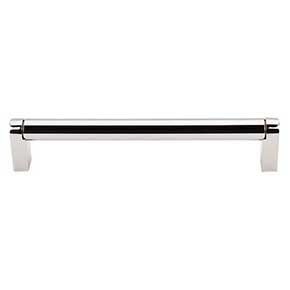 Top Knobs [M1257] Plated Steel Cabinet Bar Pull Handle - Pennington Series - Oversized - Polished Nickel Finish - 6 5/16" C/C - 6 11/16" L