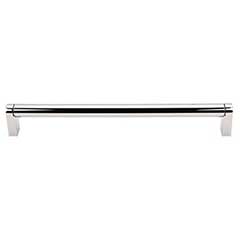 Top Knobs [M1258] Plated Steel Cabinet Bar Pull Handle - Pennington Series - Oversized - Polished Nickel Finish - 8 13/16&quot; C/C - 9 3/16&quot; L