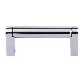 Top Knobs [M2089] Plated Steel Cabinet Bar Pull Handle - Pennington Series - Standard Size - Polished Chrome Finish - 3" C/C - 3 3/8" L