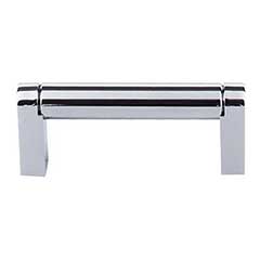 Top Knobs [M2089] Plated Steel Cabinet Bar Pull Handle - Pennington Series - Standard Size - Polished Chrome Finish - 3&quot; C/C - 3 3/8&quot; L