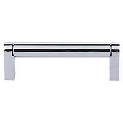 Top Knobs [M2090] Plated Steel Cabinet Bar Pull Handle - Pennington Series - Standard Size - Polished Chrome Finish - 3 3/4&quot; C/C - 4 3/8&quot; L
