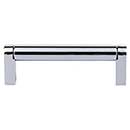 Top Knobs [M2090] Plated Steel Cabinet Bar Pull Handle - Pennington Series - Standard Size - Polished Chrome Finish - 3 3/4" C/C - 4 3/8" L