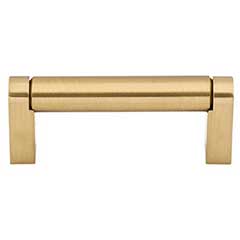 Top Knobs [M2400] Plated Steel Cabinet Bar Pull Handle - Pennington Series - Standard Size - Honey Bronze Finish - 3&quot; C/C - 3 3/8&quot; L