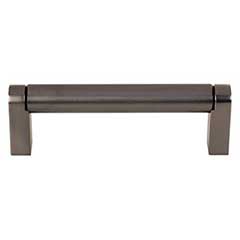 Top Knobs [M2434] Plated Steel Cabinet Bar Pull Handle - Pennington Series - Standard Size - Ash Gray Finish - 3 3/4&quot; C/C - 4 3/8&quot; L