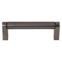 Top Knobs [M2434] Plated Steel Cabinet Bar Pull Handle - Pennington Series - Standard Size - Ash Gray Finish - 3 3/4" C/C - 4 3/8" L