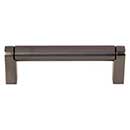 Top Knobs [M2434] Plated Steel Cabinet Bar Pull Handle - Pennington Series - Standard Size - Ash Gray Finish - 3 3/4&quot; C/C - 4 3/8&quot; L