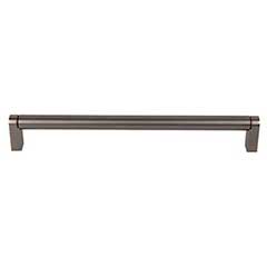 Top Knobs [M2437] Plated Steel Cabinet Bar Pull Handle - Pennington Series - Oversized - Ash Gray Finish - 8 13/16&quot; C/C - 9 3/16&quot; L