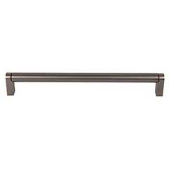 Top Knobs [M2437] Plated Steel Cabinet Bar Pull Handle - Pennington Series - Oversized - Ash Gray Finish - 8 13/16" C/C - 9 3/16" L