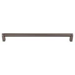 Top Knobs [M2439] Plated Steel Cabinet Bar Pull Handle - Pennington Series - Oversized - Ash Gray Finish - 15&quot; C/C - 15 3/8&quot; L