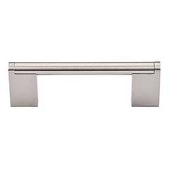 Top Knobs [M1041] Plated Steel Cabinet Bar Pull Handle - Princetonian Series - Standard Size - Brushed Satin Nickel Finish - 3 3/4&quot; C/C - 4 9/16&quot; L
