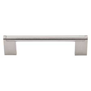 Top Knobs [M1042] Plated Steel Cabinet Bar Pull Handle - Princetonian Series - Oversized - Brushed Satin Nickel Finish - 5 1/16" C/C - 5 13/16" L