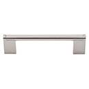 Top Knobs [M1042] Plated Steel Cabinet Bar Pull Handle - Princetonian Series - Oversized - Brushed Satin Nickel Finish - 5 1/16&quot; C/C - 5 13/16&quot; L