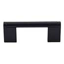 Top Knobs [M1054] Plated Steel Cabinet Bar Pull Handle - Princetonian Series - Standard Size - Flat Black Finish - 3" C/C - 3 3/4" L