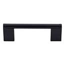 Top Knobs [M1055] Plated Steel Cabinet Bar Pull Handle - Princetonian Series - Standard Size - Flat Black Finish - 3 3/4" C/C - 4 9/16" L