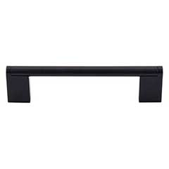 Top Knobs [M1056] Plated Steel Cabinet Bar Pull Handle - Princetonian Series - Oversized - Flat Black Finish - 5 1/16" C/C - 5 13/16" L
