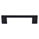 Top Knobs [M1056] Plated Steel Cabinet Bar Pull Handle - Princetonian Series - Oversized - Flat Black Finish - 5 1/16" C/C - 5 13/16" L