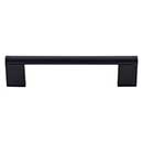 Top Knobs [M1056] Plated Steel Cabinet Bar Pull Handle - Princetonian Series - Oversized - Flat Black Finish - 5 1/16&quot; C/C - 5 13/16&quot; L