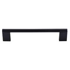 Top Knobs [M1057] Plated Steel Cabinet Bar Pull Handle - Princetonian Series - Oversized - Flat Black Finish - 6 5/16&quot; C/C - 7 1/8&quot; L