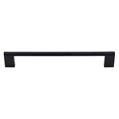 Top Knobs [M1058] Plated Steel Cabinet Bar Pull Handle - Princetonian Series - Oversized - Flat Black Finish - 8 13/16&quot; C/C - 9 5/8&quot; L